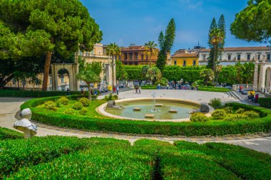Catania, Sicilya, Ital Bellini Bahçe park
