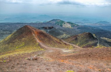 Crateri Silvestri Sicilya, Ital Etna Dağı yer alan