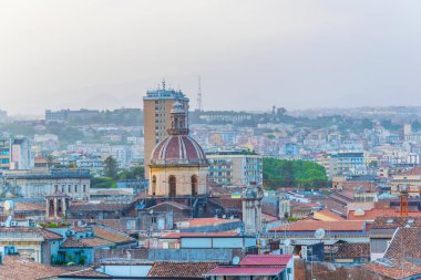 Catania, Sicilya, Ital havadan görünümü