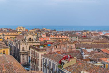 Catania, Sicilya, Ital havadan görünümü