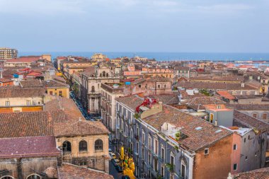 Catania, Sicilya, Ital havadan görünümü