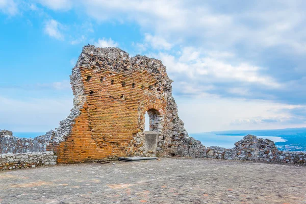 Teatro Antico Taormina Sicily Ital — Stock Photo, Image