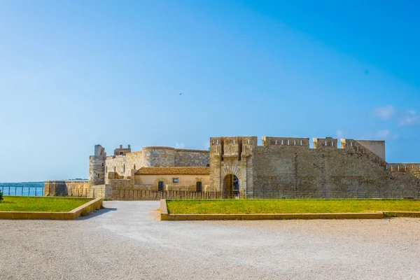 Vista Manequim Castello Siracusa Sicília Ital — Fotografia de Stock