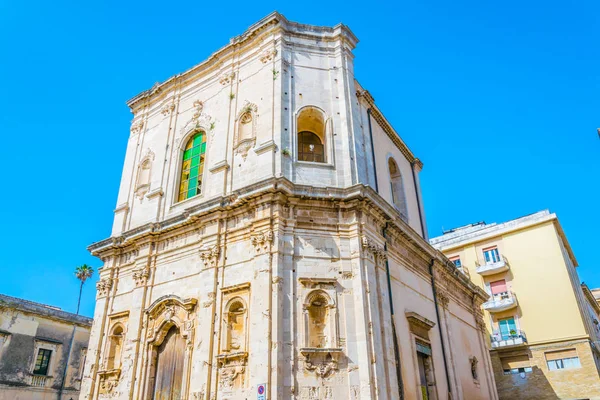 Vista Uma Igreja Siracusa Sicília Ital — Fotografia de Stock