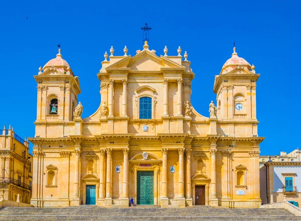 Basiliek Minore San Nicolo Noto Sicilië Italië — Stockfoto