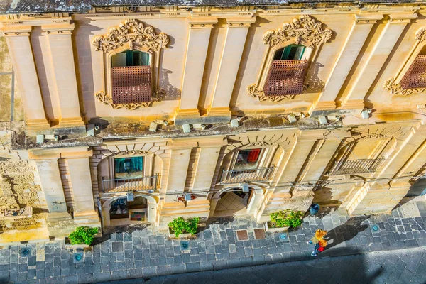 Noto Corso Vittorio Emanuele Porta Reale Için Sicilya Ital Lider — Stok fotoğraf