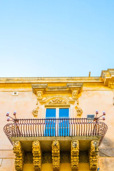 Balkons Van Palazzo Nicolaci Noto Sicilië Ital — Stockfoto