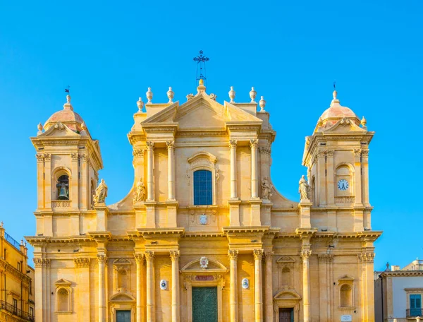 Basílica Menore San Nicolo Noto Sicilia Ital — Foto de Stock