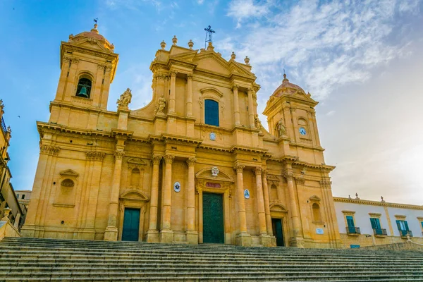 Basiliek Minore San Nicolo Noto Sicilië Italië — Stockfoto