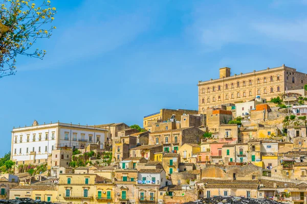 Vista Aérea Modica Con Palazzo Santa Anna Sicilia Ital — Foto de Stock