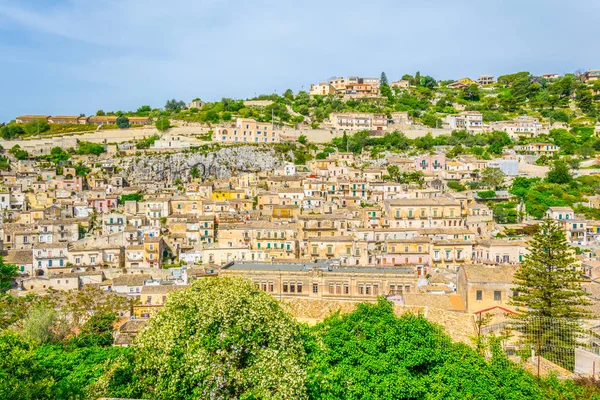 Vista Aérea Modica Sicilia Ital — Foto de Stock