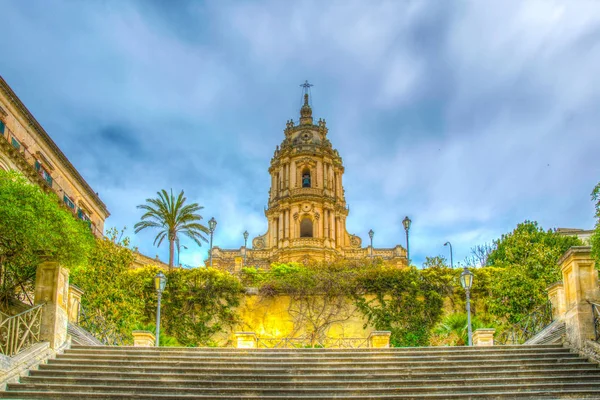 Kathedrale Von Saint George Modica Sizilien Ital — Stockfoto