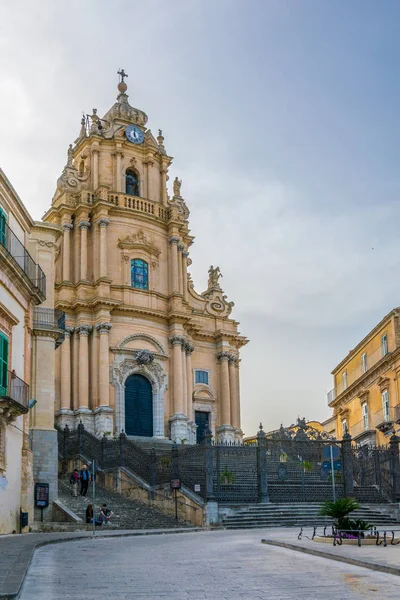 Catedral San Giorgio Ragusa Sicilia Ital — Foto de Stock