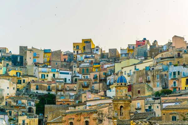 Vista Aérea Del Casco Antiguo Ciudad Siciliana Ragusa Ibla Ital — Foto de Stock