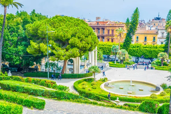 Bellini garden park in Catania, Sicily, Ital