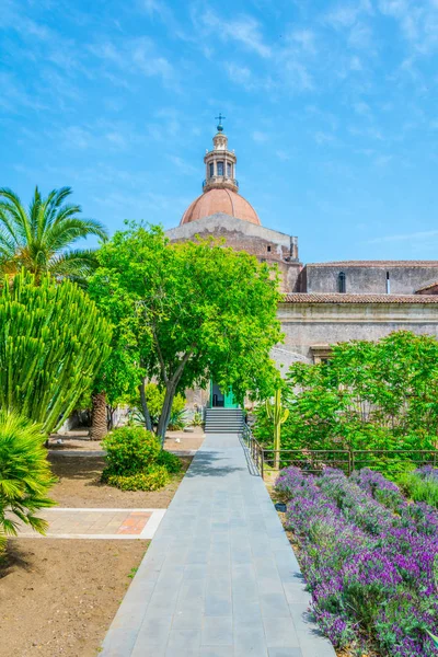 Utsikt Över Innergård Vid Universitetet Catania Som Bor Den Tidigare — Stockfoto