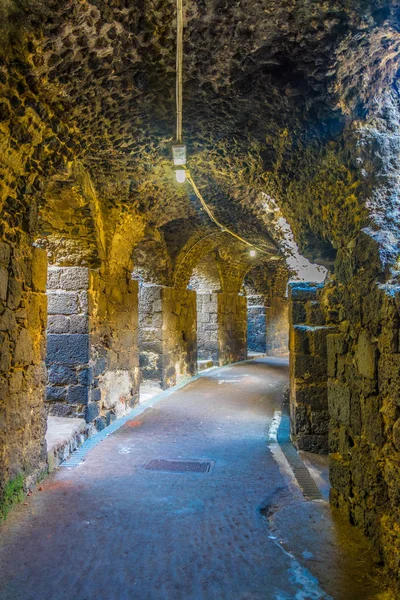 Vista Del Anfiteatro Romano Centro Catania Sicilia Ital —  Fotos de Stock