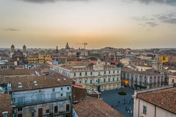 Légi Felvétel Catania Beleértve Universita Degli Studi Szicília Ital — Stock Fotó