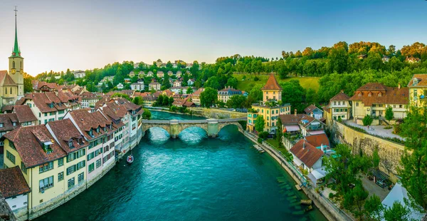 Sunset View Bern Uralja Református Templomban Svájc — Stock Fotó