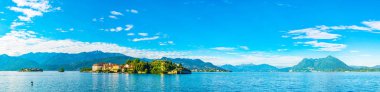 Isola Superiore dei pescatori ve Isola Bella Lago Maggiore, Ital 'da.