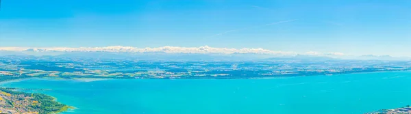 Veduta Aerea Del Lago Neuchatel Svizzera — Foto Stock