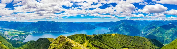 Vista Aérea Locarno Lago Maggiore Suizlán —  Fotos de Stock