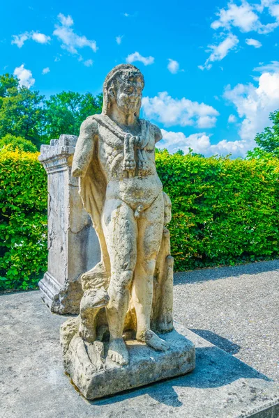 Ancient roman statues exhibited at Augusta Raurica roman museum near Basel, Switzerlan