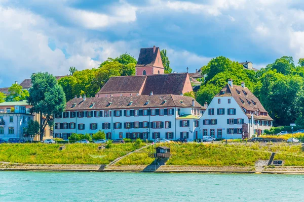 Floden Rhen Basel Schweiz — Stockfoto