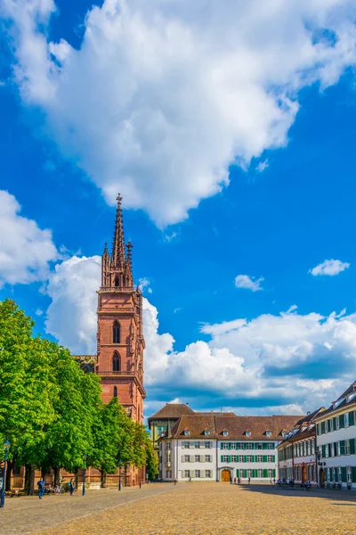 Basel Switzerlan Daki Basler Munster — Stok fotoğraf