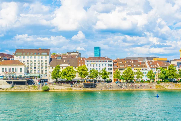 Floden Rhen Basel Schweiz — Stockfoto