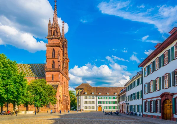 Basler Münster Basel Schweiz — Stockfoto