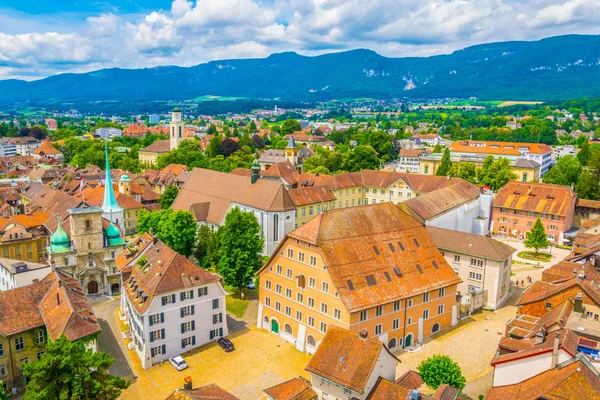 Aerial View Solothurn Town Hall Center Switzerlan — Stock Photo, Image