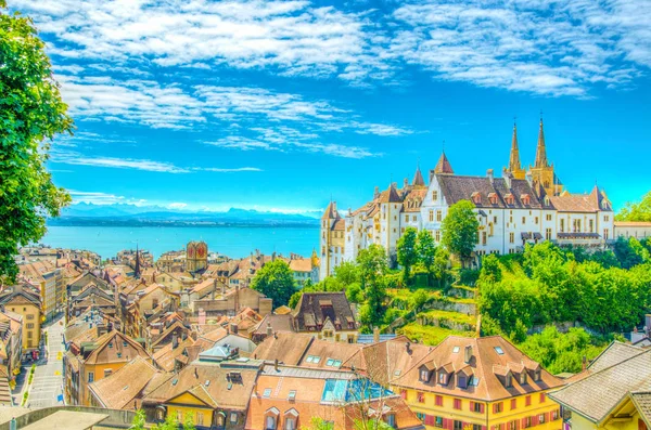 Castelo Neuchatel Switzerlan — Fotografia de Stock