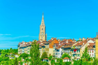 Bern Switzerlan içinde havadan görünümü