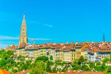 Bern Switzerlan içinde havadan görünümü