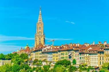 Bern Switzerlan içinde havadan görünümü