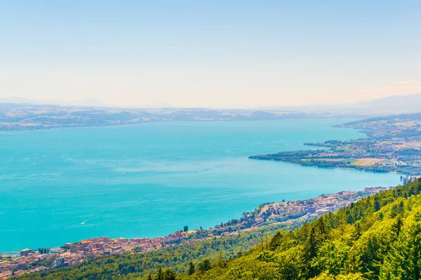 Widok Jezioro Neuchâtel Switzerlan — Zdjęcie stockowe