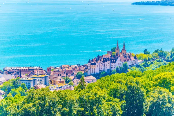 Schloss Neuchatel Der Schweiz — Stockfoto