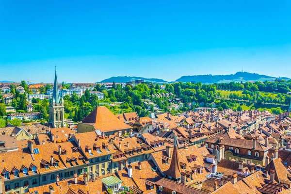 Luftaufnahme Vom Münster Der Schweiz — Stockfoto