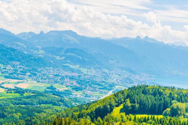 İsviçre Vevey, Geneva lak yakınındaki kırsal