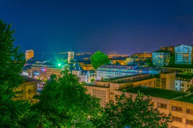 Lozan, Switzerlan gece görünümü