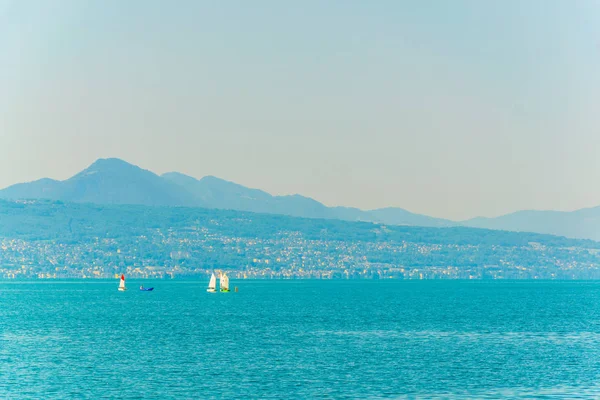Lago Ginebra También Llamado Como Lac Leman Suiza — Foto de Stock