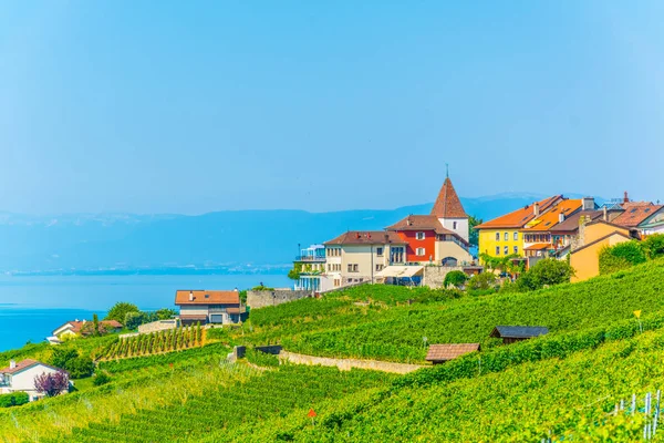 Grandvaux Vesnice Regionu Lavaux Švýcarska — Stock fotografie