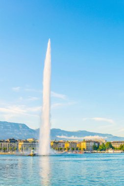 Jet d'eau Çeşme swiss şehir Genev