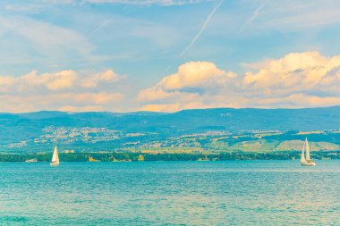 Lac Leman Switzerlan içinde olarak da adlandırılan Geneva Gölü