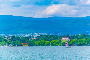 Lac Leman Switzerlan içinde olarak da adlandırılan Geneva Gölü