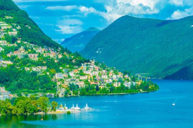 Lugano Monte Bre, Switzerlan üzerinde yer alan bir parçası