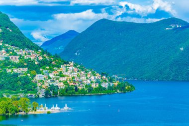 Lugano Monte Bre, Switzerlan üzerinde yer alan bir parçası
