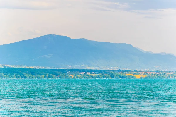 Lago Genebra Também Chamado Lac Leman Switzerlan — Fotografia de Stock