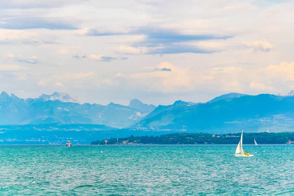 Λίμνη Της Γενεύης Που Ονομάζεται Επίσης Lac Leman Switzerlan — Φωτογραφία Αρχείου